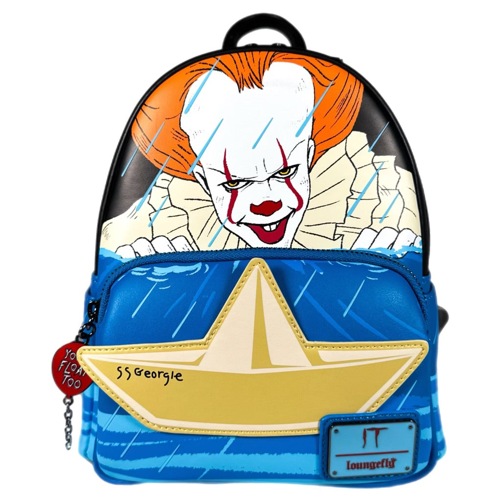 Loungefly Pennywise IT Gutter Scene Cosplay Mini Backpack vRare Excl