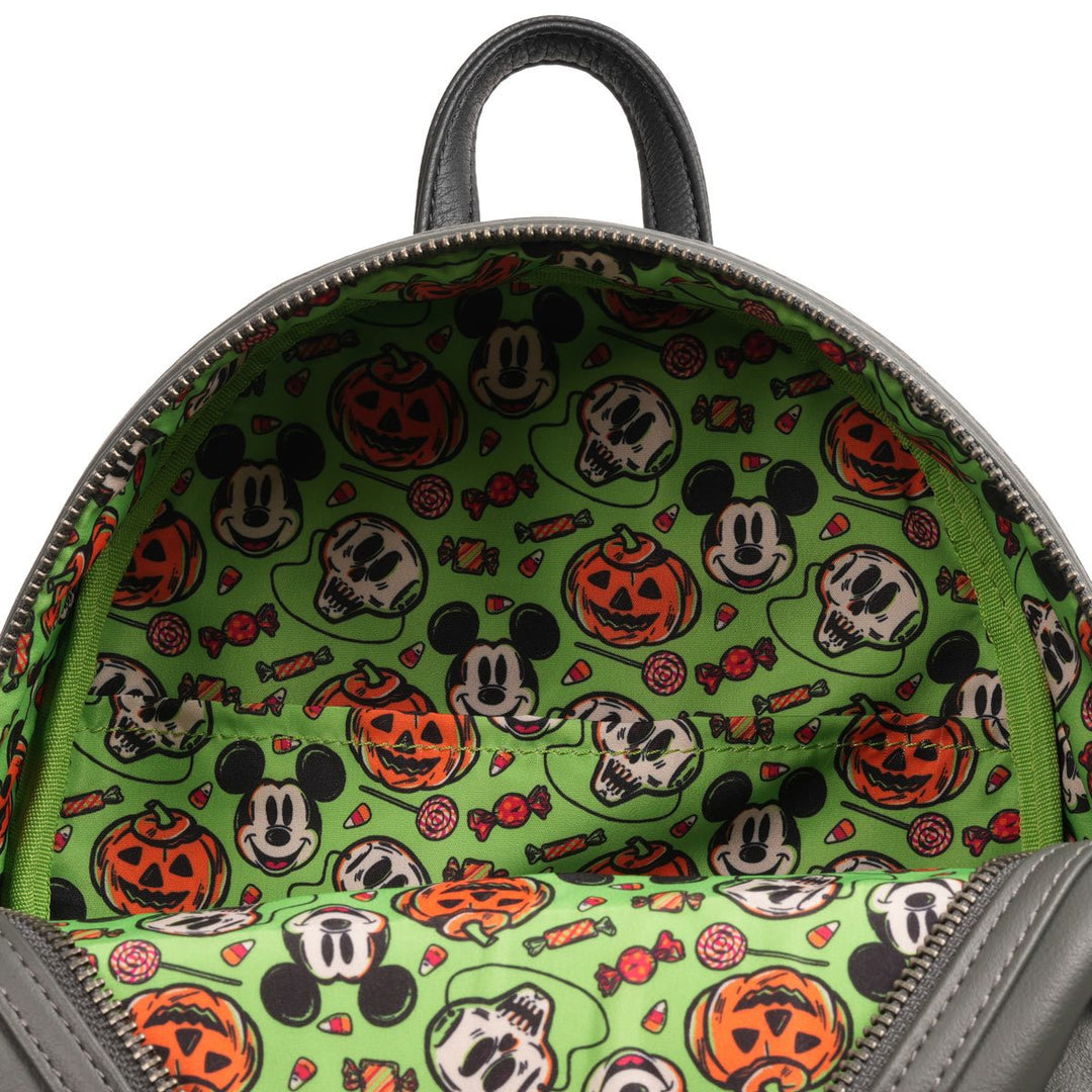Loungefly Disney 100 Halloween Trick or Treaters Glow-in-the-Dark Mini-Backpack - Entertainment Earth Exclusive