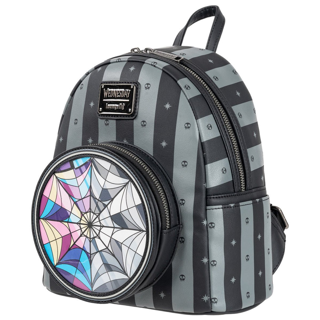 Loungefly Wednesday Adams Nevermore Mini-Backpack - Entertainment Eart ...