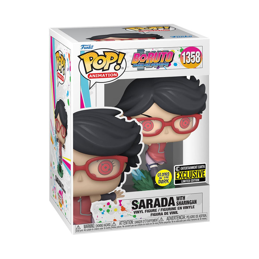 POP Animation: Boruto Next Generations - Sarada w/ Sharingan (GLOW) Entertainment Earth Exclusive