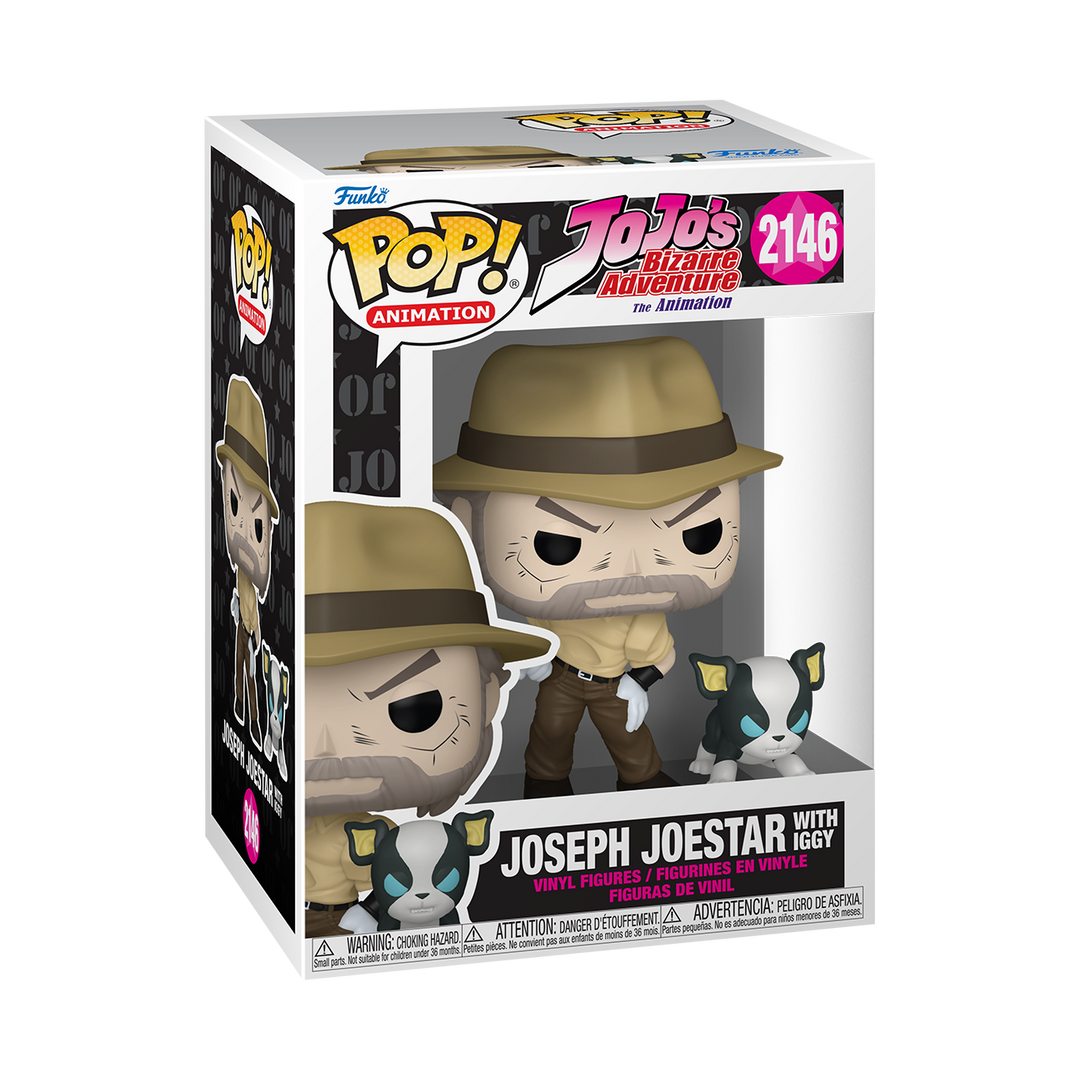 POP Animation: Jojos Bizarre Adventure - Joseph Joestar w/ Iggy (Pre Order)