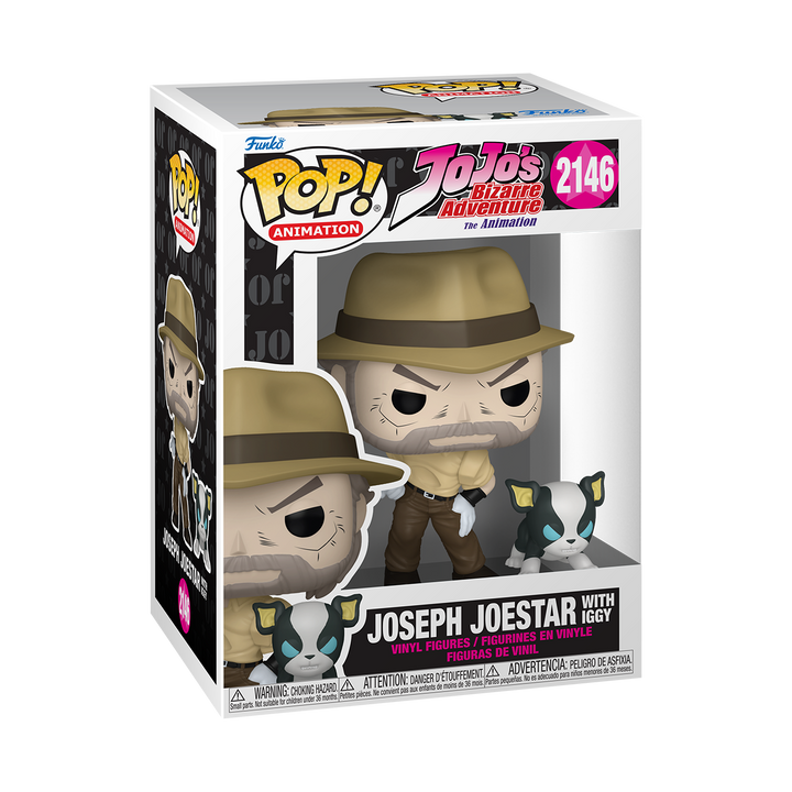 POP Animation: Jojos Bizarre Adventure - Joseph Joestar w/ Iggy (Pre Order)