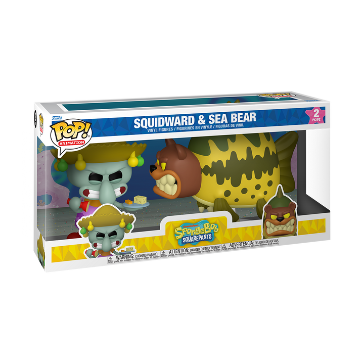 Funko POP! Animation: Spongebob S5 - Squidward and Sea Bear 2 Pack (Pre Order)