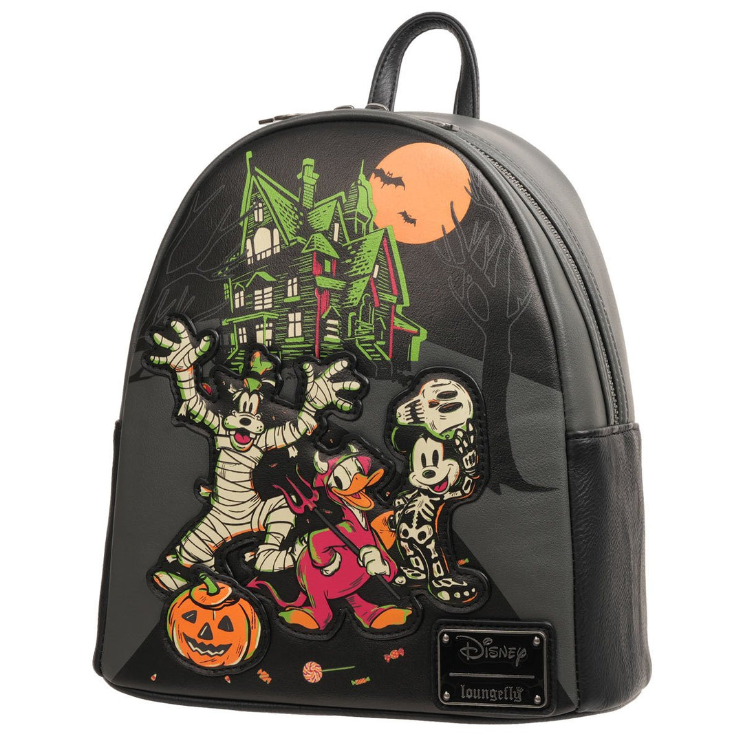 disney mini backpack 2019 Loungefly Disney 100 Halloween Trick or Treaters Glow-in-the-Dark Mini – vRare