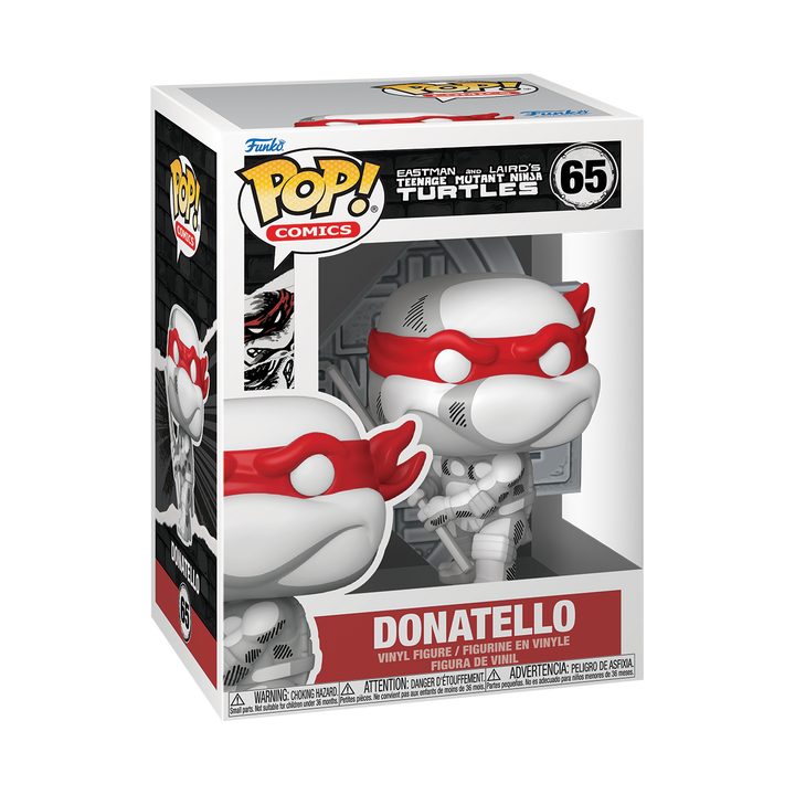Funko POP! Comics: TMNT - Donatello (Black/White S7) (Pre order)