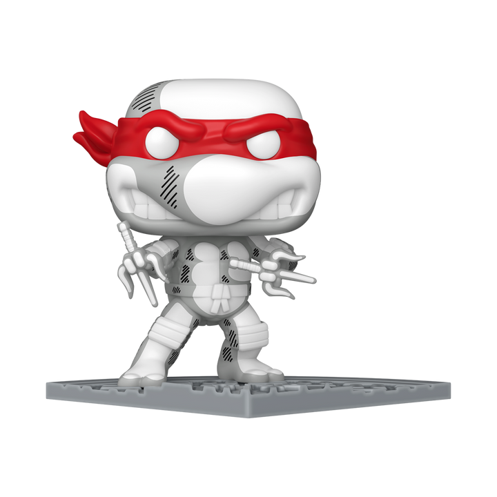 Funko POP! Comics: TMNT - Raphael (Black/White S7) (Pre order)