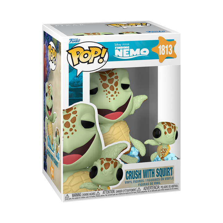 Funko POP! Disney: Finding Nemo - Crush w/ Squirt (Pre order)
