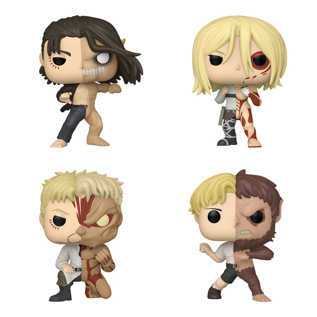 Funko POP! Animation: Attack on Titan (Split) - Bundle of 4 (Pre order)