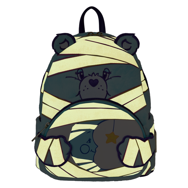 care bears loungefly mini backpack Loungefly Care Bears x Universal Monsters Bedtime Bear Mummy Mini Back – vRare