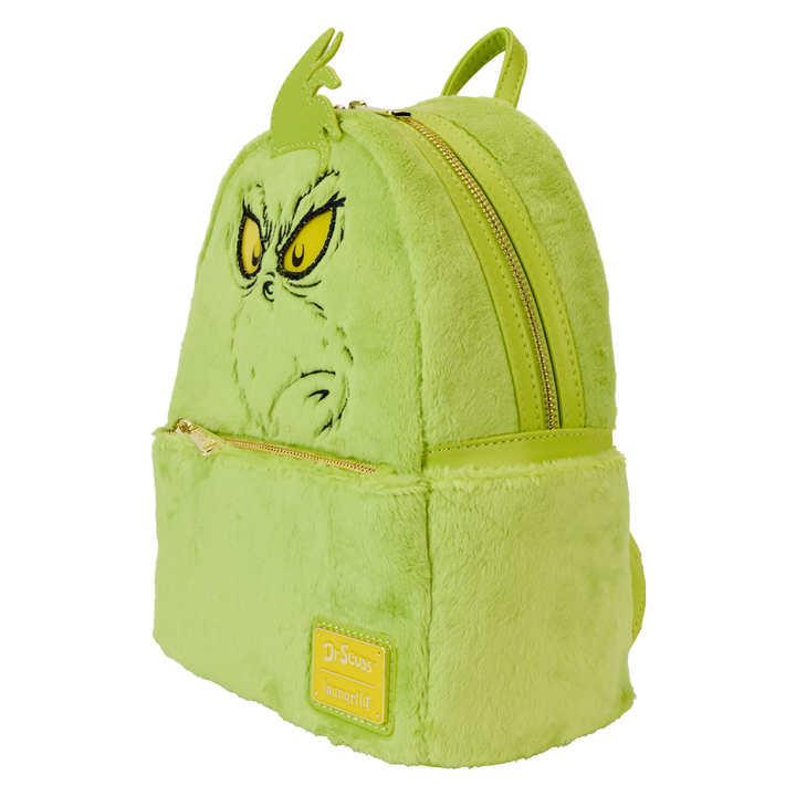 Loungefly Dr. Seuss' How The Grinch Stole Christmas! Plush Cosplay Light Up Mini Backpack