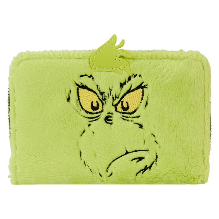 Loungefly Dr. Seuss' How The Grinch Stole Christmas! Plush Cosplay Glow Zip Around Wallet