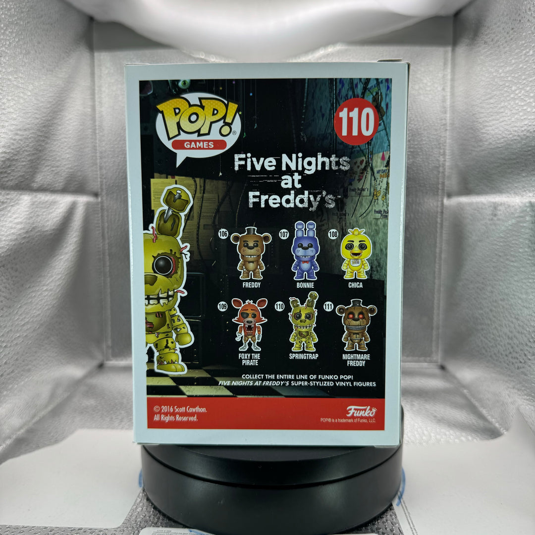 POP Games: Five Nights at Freddy's - Springtrap Glow Gamestop Exclusive w/ Custom Armor