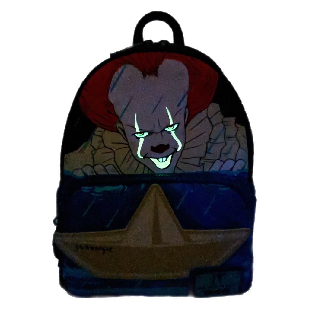 Loungefly Pennywise “IT” Gutter Scene Cosplay Mini Backpack vRare Exclusive Limited Edition