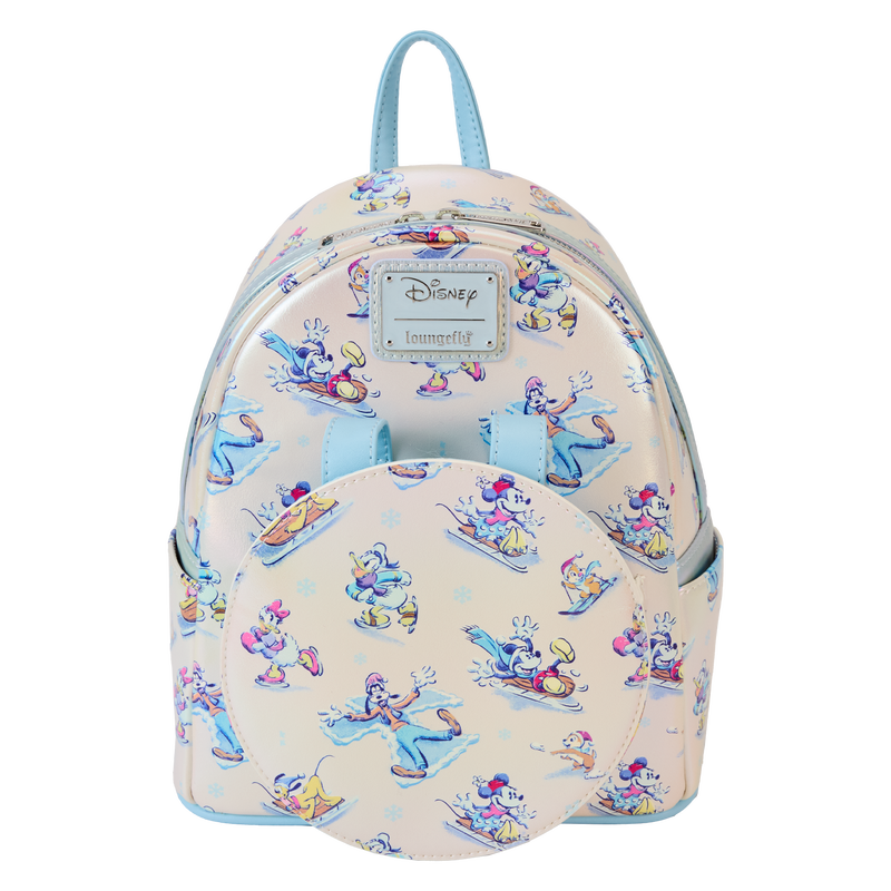 Loungefly Disney Mickey & Friends Winter Wonderland Mini Backpack With Ear Headband