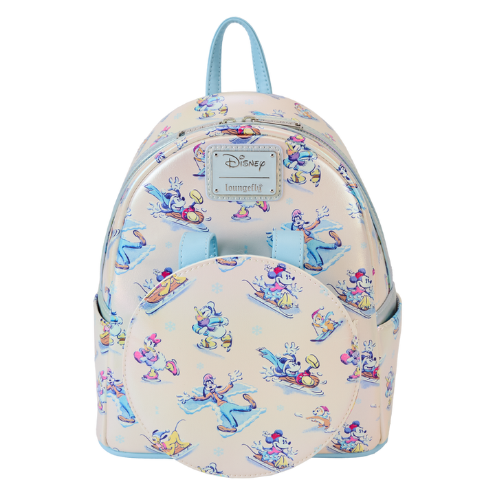 Loungefly Disney Mickey & Friends Winter Wonderland Mini Backpack With Ear Headband