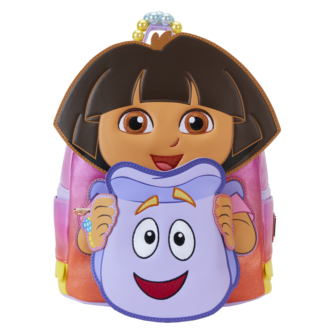 dora mini purple backpack Loungefly Nickelodeon Dora the Explorer Backpack Cosplay Mini Backpack – vRare
