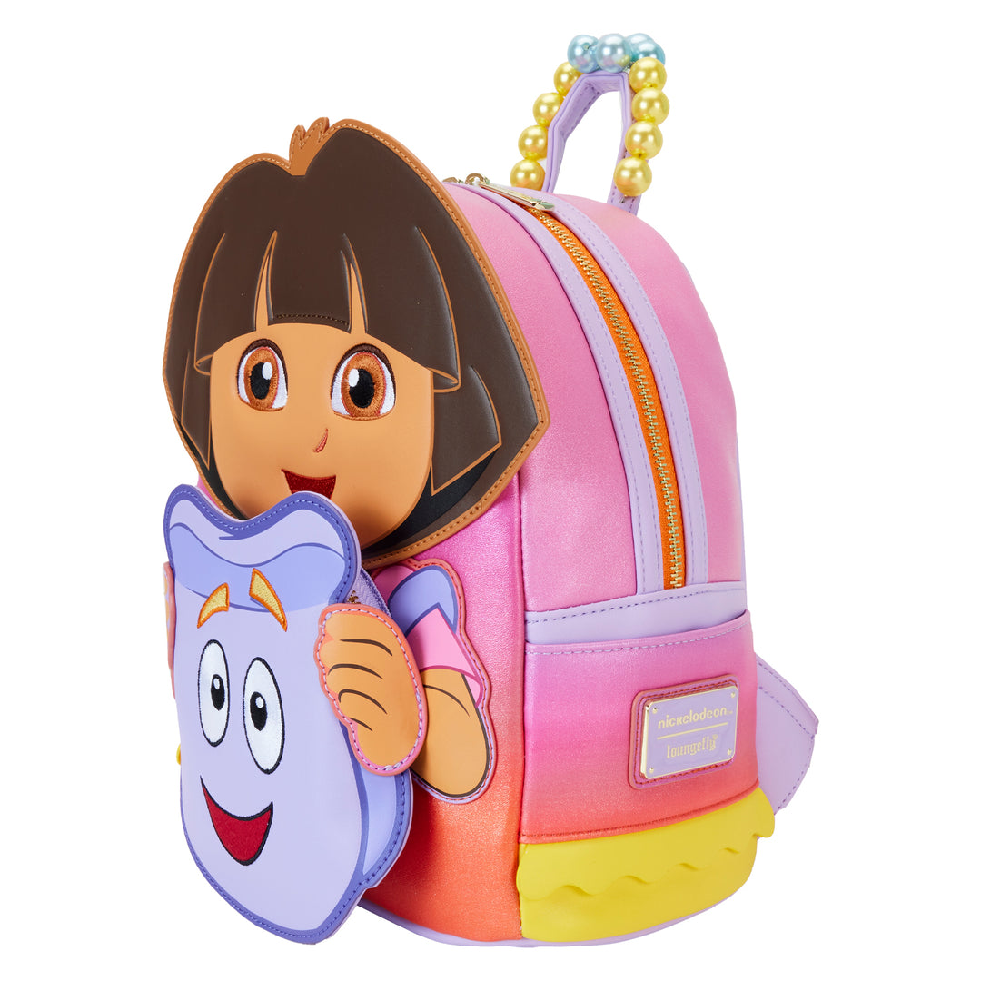 Backpack Dora Scared Loungefly Nickelodeon Dora the Explorer Backpack Cosplay Mini Backpack ...