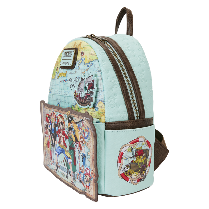 Loungefly One Piece Luffy Gang Map Mini Backpack