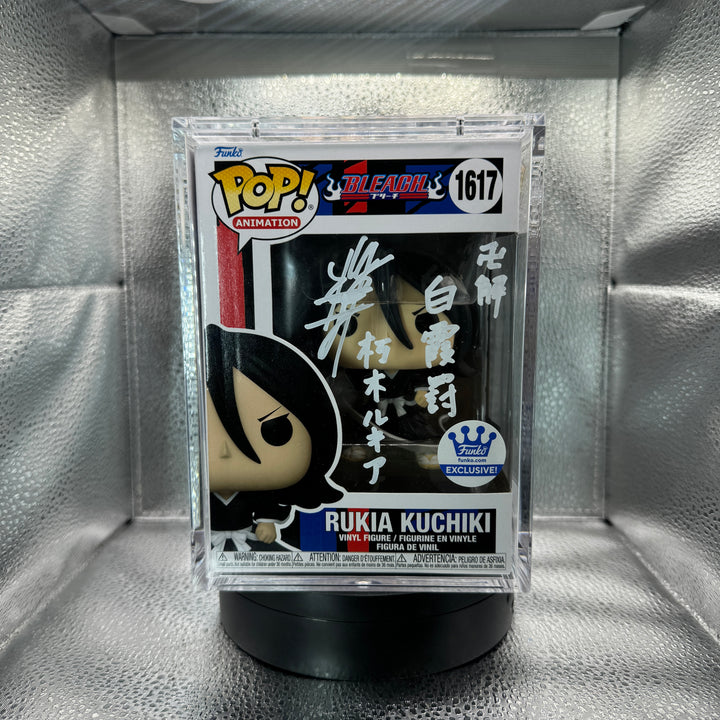 Japanese Signature Series: Bleach - Rukia signed by Fumiko Orikasa MEAS Authenticated (1/6) Popshield Included