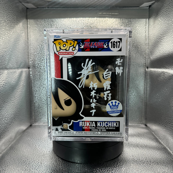 Japanese Signature Series: Bleach - Rukia signed by Fumiko Orikasa MEAS Authenticated (2/6) Popshield Included