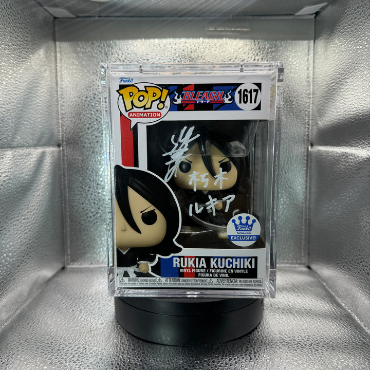 Japanese Signature Series: Bleach - Rukia signed by Fumiko Orikasa MEAS Authenticated (3/6) Popshield Included