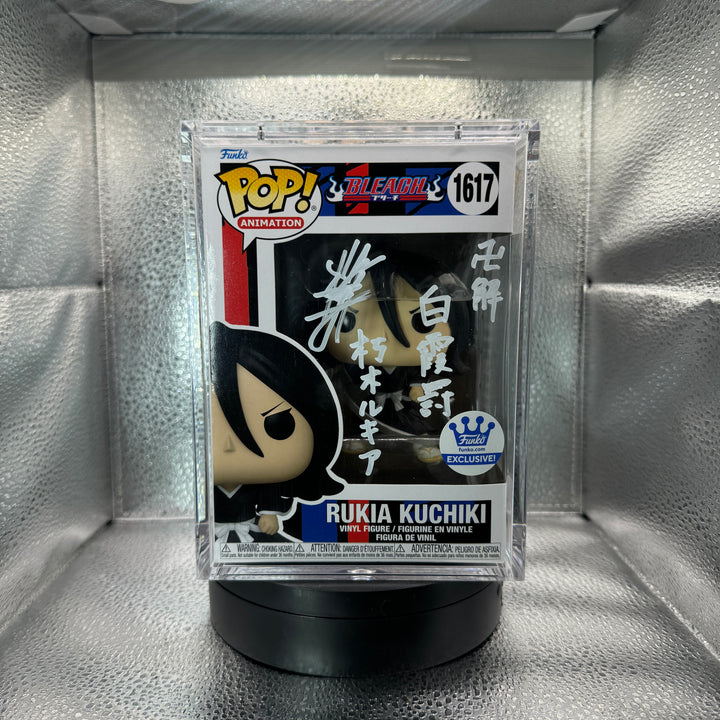 Japanese Signature Series: Bleach - Rukia signed by Fumiko Orikasa MEAS Authenticated (4/6) Popshield Included