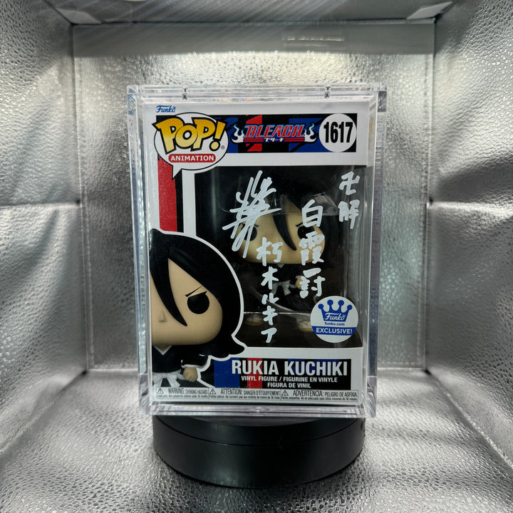 Japanese Signature Series: Bleach - Rukia signed by Fumiko Orikasa MEAS Authenticated (5/6) Popshield Included