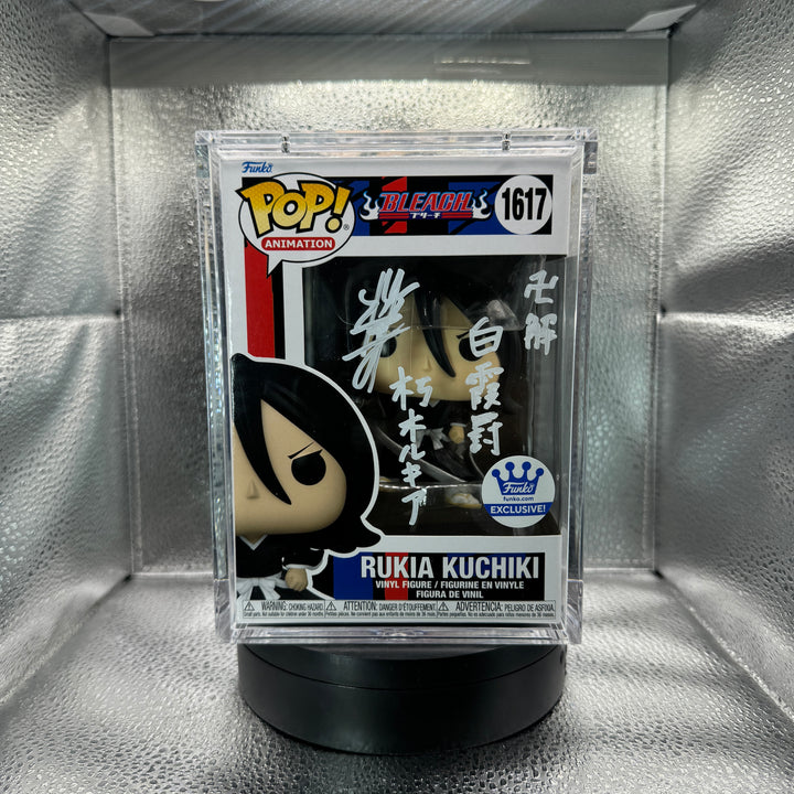 Japanese Signature Series: Bleach - Rukia signed by Fumiko Orikasa MEAS Authenticated (6/6) Popshield Included