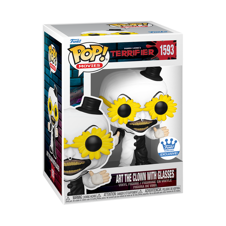 POP Horror: Terrifier - Art the Clown w Glasses Funko Shop Exclusive