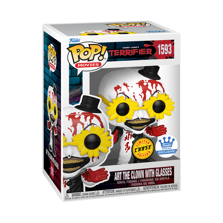 POP Horror: Terrifier - Art the Clown Bloody Chase w/ Glasses Funko Shop Exclusive