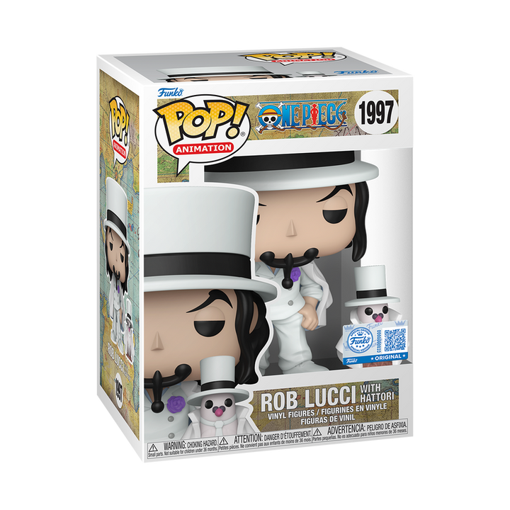 POP Animation: One Piece - Rob Lucci w/ Hattori Toy Temple Exclusive (Common) (Toy Temple Sticker)