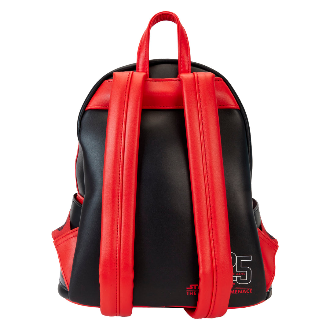 darth maul mini backpack Loungefly Star Wars Phantom Menace 25th Darth Maul Detachable Hood Cos – vRare