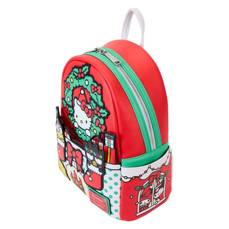 hello kitty house backpack Loungefly Sanrio Hello Kitty & Friends Holiday Fire Place Mini Backpac – vRare