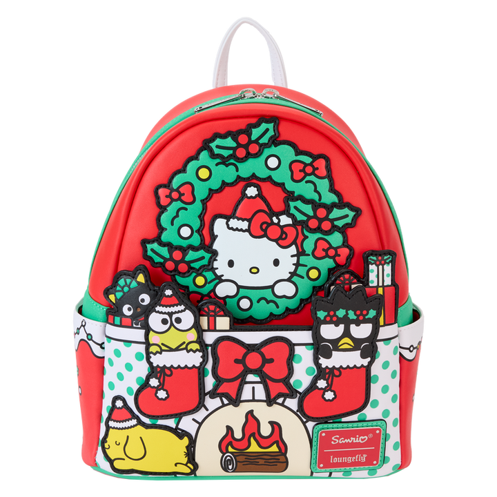 Loungefly Sanrio Hello Kitty & Friends Holiday Fire Place Mini Backpack