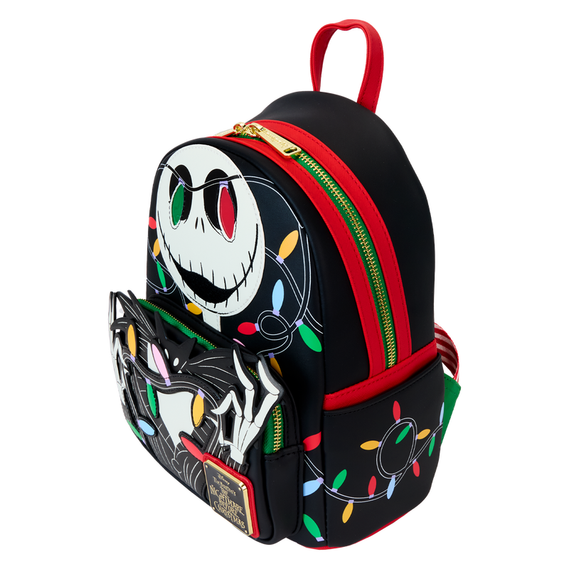 Loungefly The Nightmare Before Christmas Jack Skellington String Light Up Glow Mini Backpack