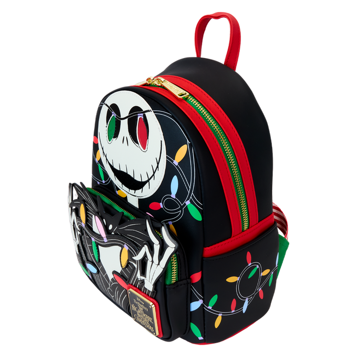 Loungefly The Nightmare Before Christmas Jack Skellington String Light Up Glow Mini Backpack