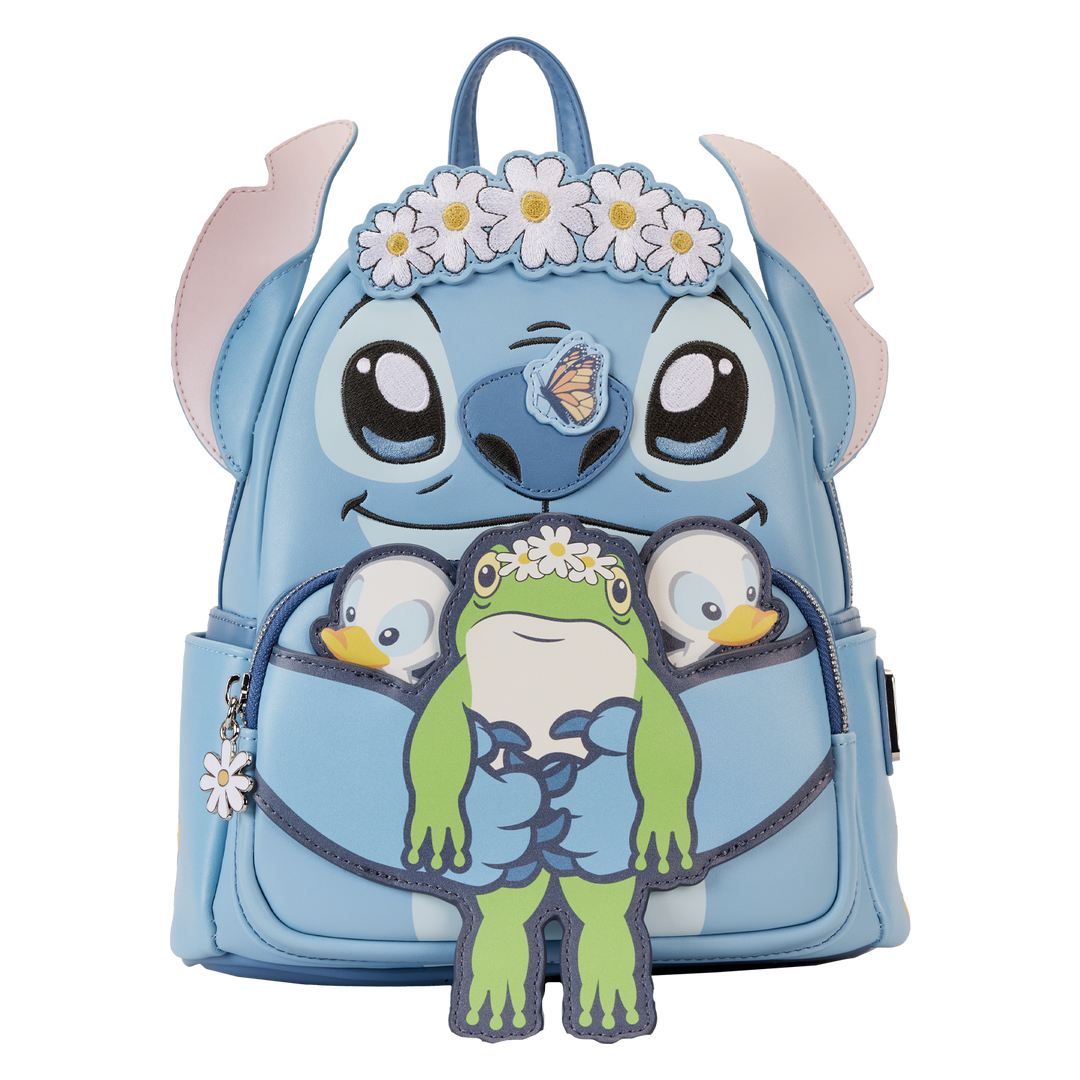 Loungefly Disney Lilo and Stitch Springtime Stitch Cosplay Mini Backpack