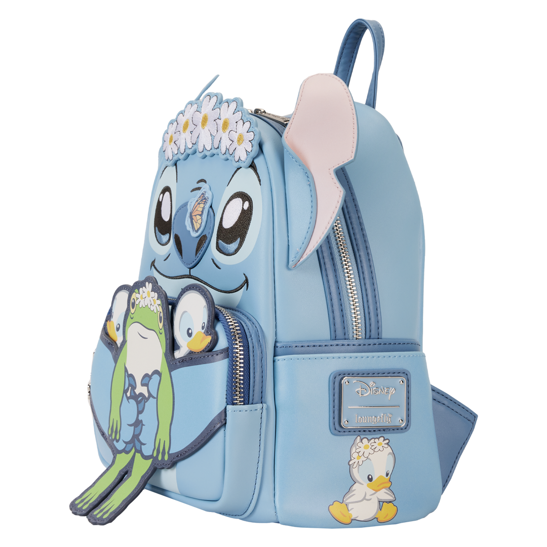 Loungefly Disney Lilo and Stitch Springtime Stitch Cosplay Mini Backpack