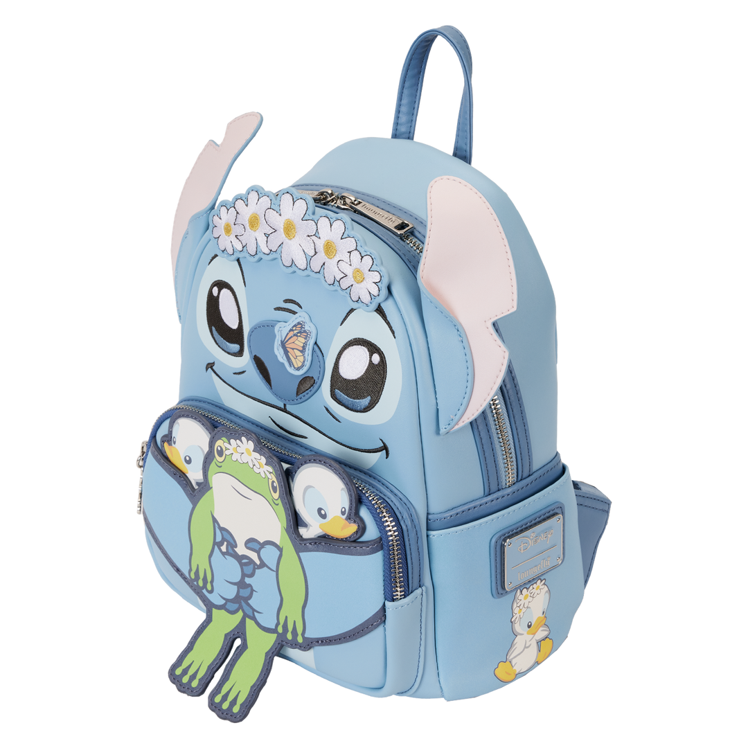 Loungefly Disney Lilo and Stitch Springtime Stitch Cosplay Mini Backpack