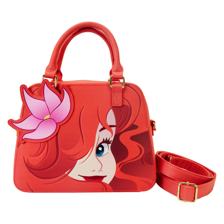 Loungefly Disney The Little Mermaid 35th Anniversary Ariel Face Crossbody Bag