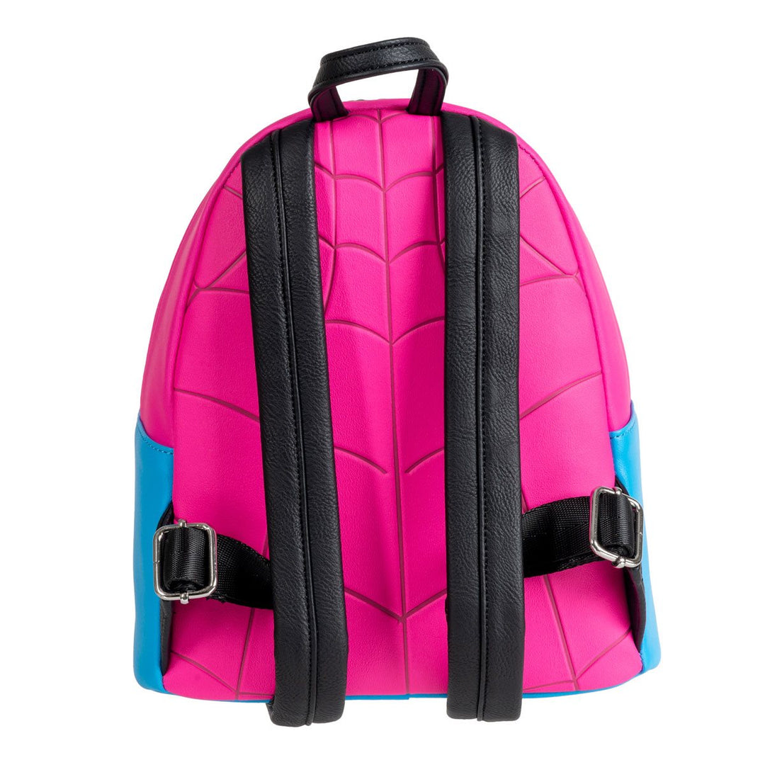 exclusive - spider-man triple pocket multi logo mini backpack Loungefly Marvel Spider-Man Cosplay Glow-in-the-Dark Mini-Backpack
