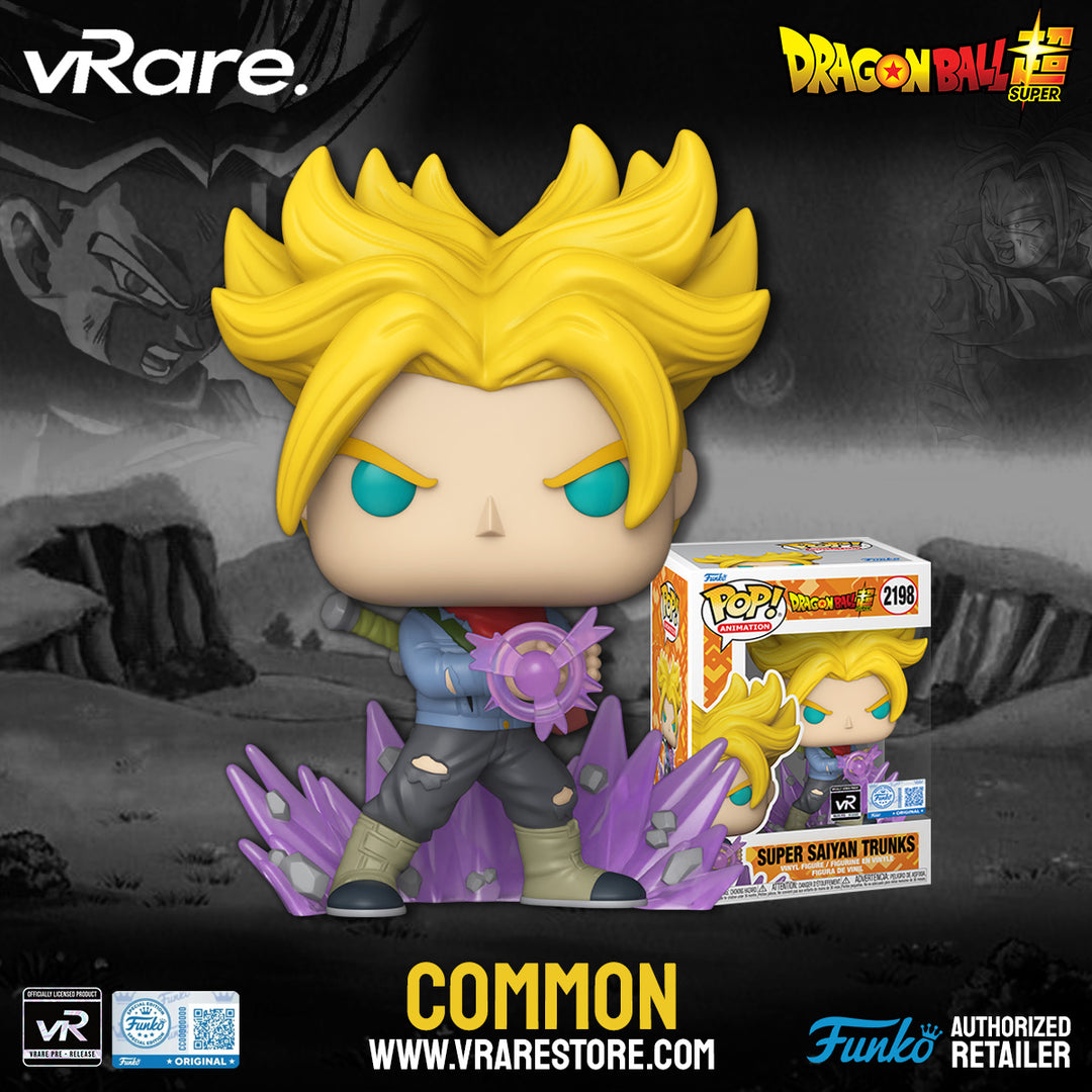 Funko POP! Animation: vRare Exclusive Dragon Ball Super - Super Saiyan Trunks #2198 (Non Chase) (Pre Release) (Pre Order)