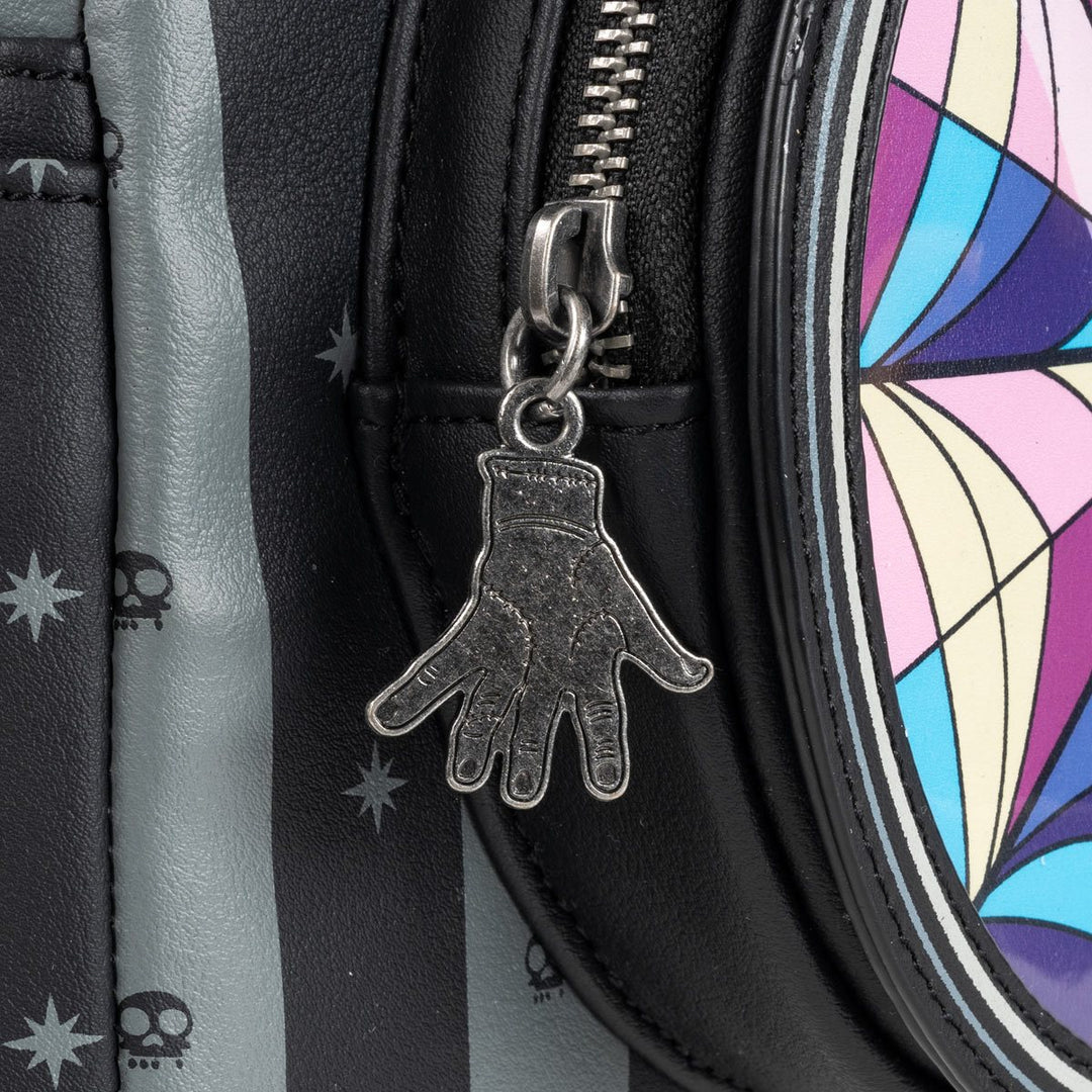 Loungefly Wednesday Adams Nevermore Mini-Backpack - Entertainment Earth Exclusive