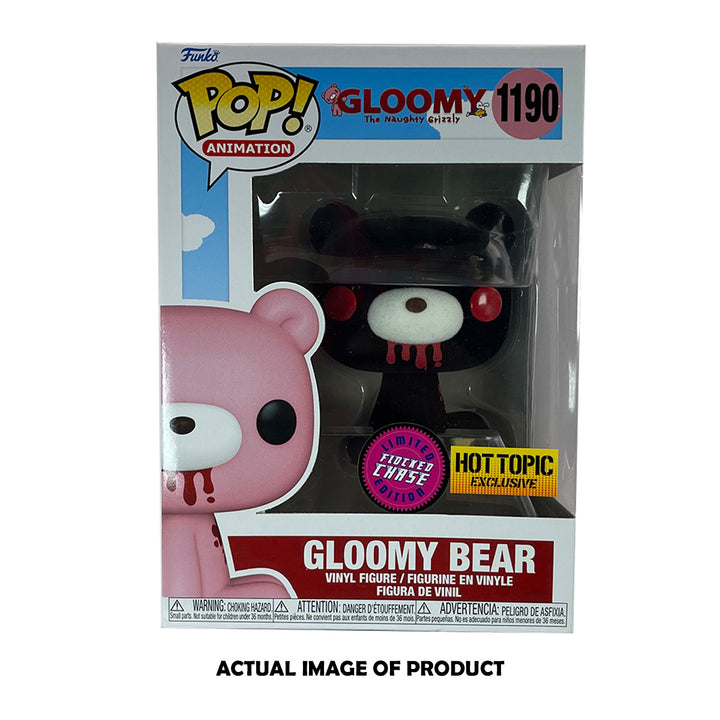 POP Animation : Gloomy Bear (Flocked) Chase Hot Topic Exclusive