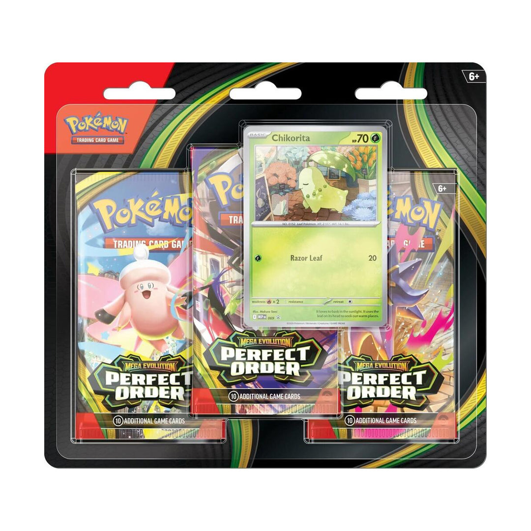 where to buy pokemon cards cheap Pokemon TCG : Pokémon Perfect Order 3 Pack Blister (Styles Vary) – vRare