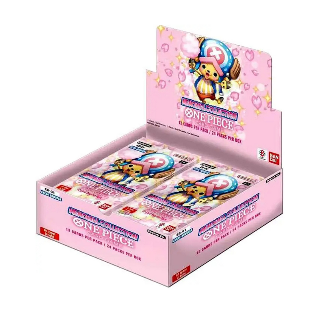 One Piece TCG: Extra Booster Memorial Collection Booster Box EB-01 vRare One Piece TCG: Extra Booster Memorial Collection Booster Box EB-01 vRare