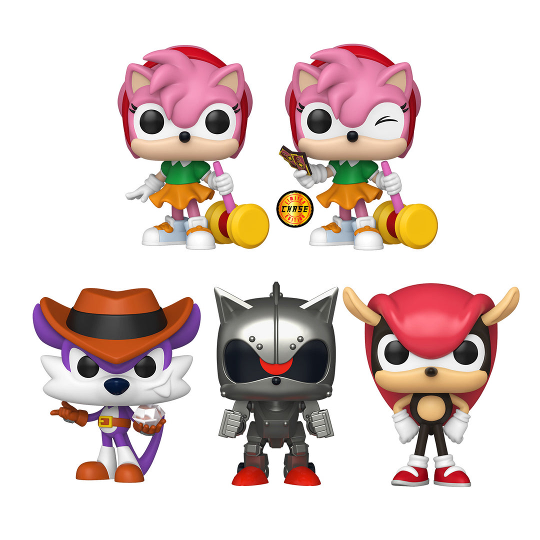 POP Games: Sonic the Hedgehog -  vRare Set of 5 w/ Chase Bundle (Pre Order)