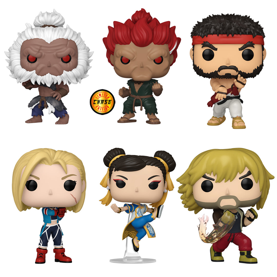 Funko POP! Games: Street Fighter 6 - vRare Bundle of 6 w/ Chase (Akuma) (Pre Order)