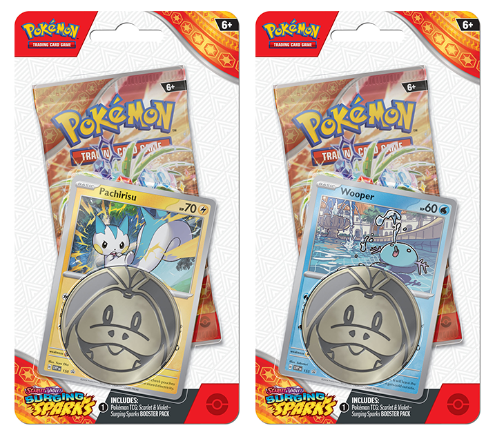 Pokemon TCG : Surging Sparks Checklane Blister (1 Checklane Blister) vRare Pokemon TCG : Surging Sparks Checklane Blister (1 Checklane Blister) vRare