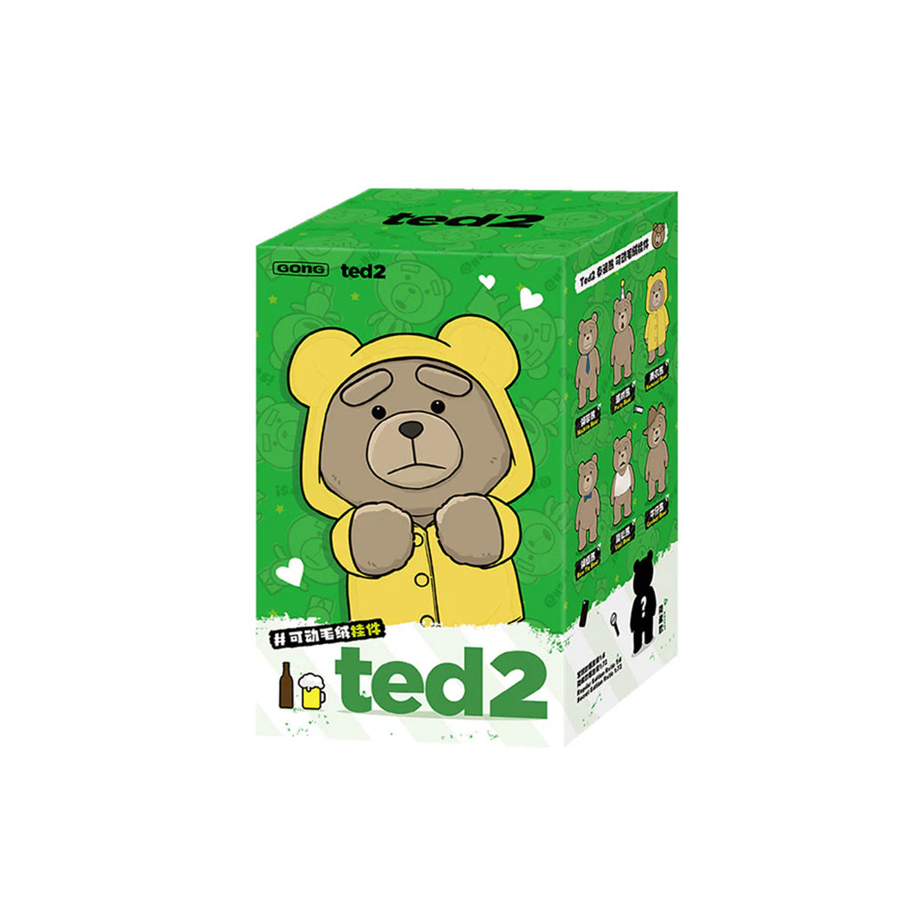 Pop Mart Ted Teddy Bear Action Plush Pendant Series (Styles vary)